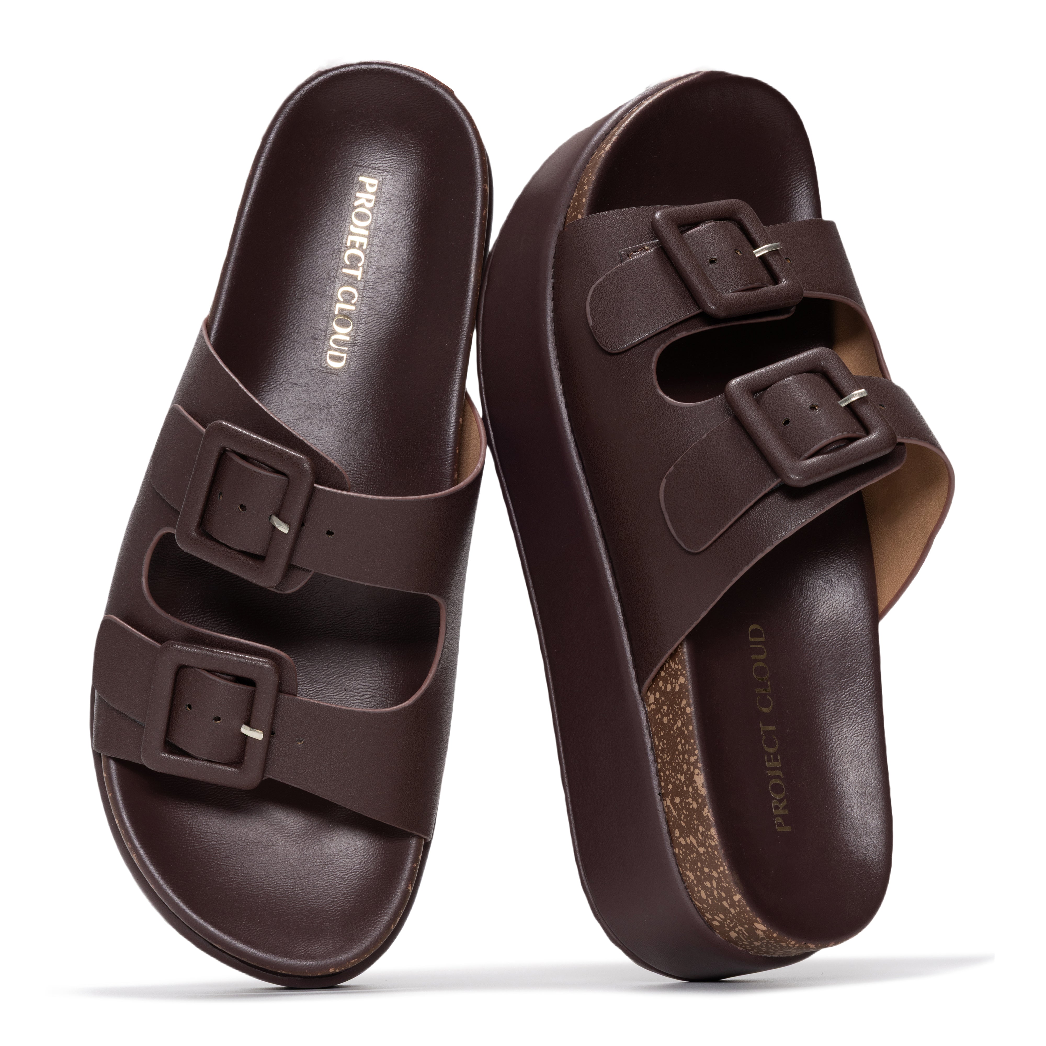 Project Cloud Women's | Wedge Platform Sandals | Eco-Leather Upper | Memory Foam | Non-Slip - Softy - Project Cloud - Sandals -Shop Project Cloud premium footwear Now!