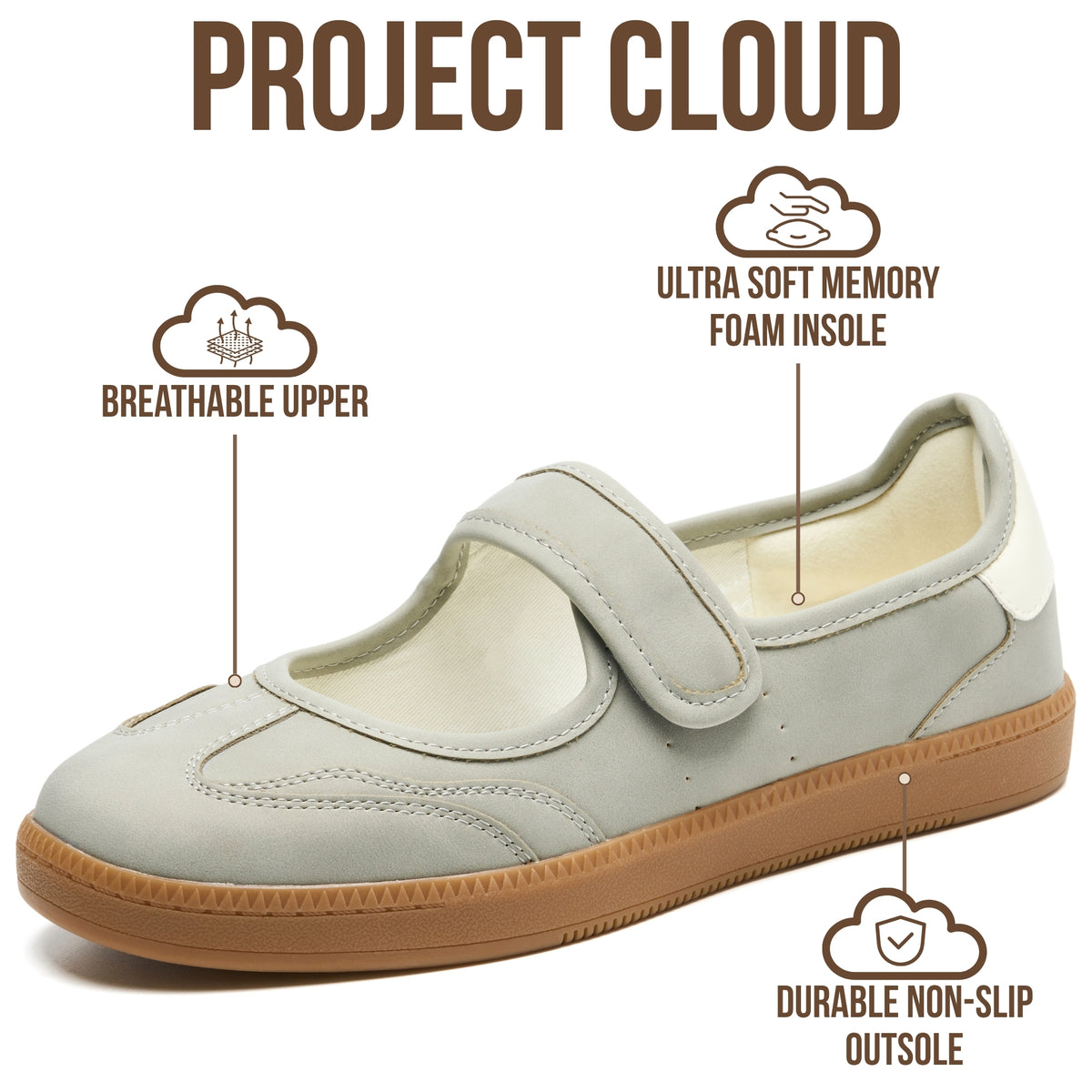 Project Cloud Women's | Fashionable Shoes for Women | Memory Foam | Lightweight | Non-Slip - Summer - Project Cloud - Sneakers -Shop Project Cloud premium footwear Now!