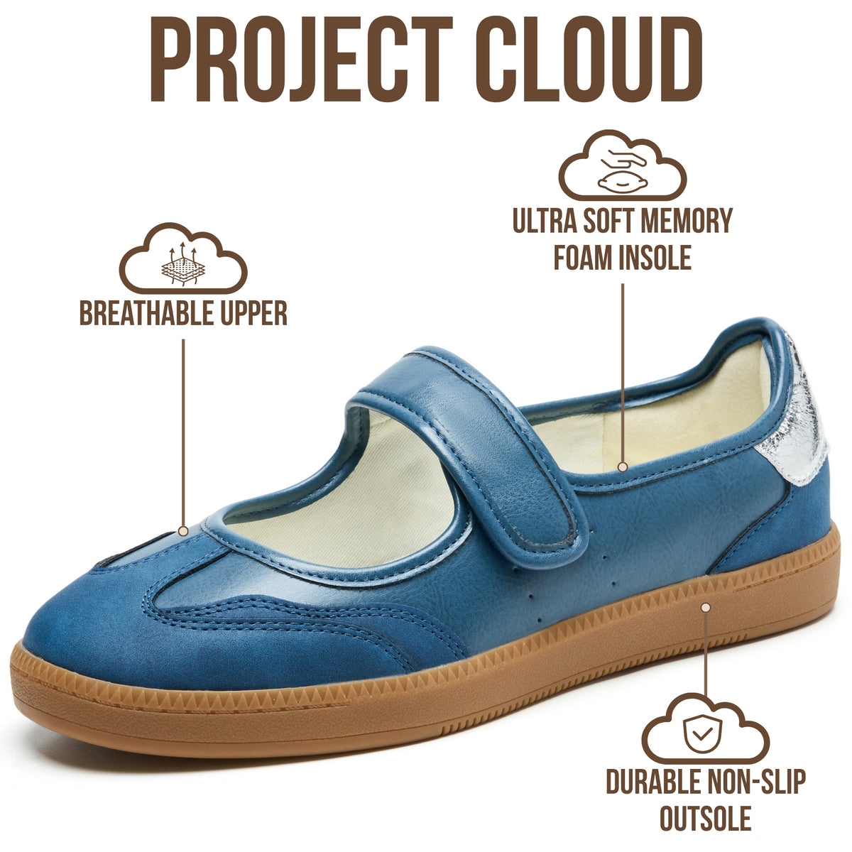 Project Cloud Women's | Fashionable Shoes for Women | Memory Foam | Lightweight | Non-Slip - Summer - Project Cloud - Sneakers -Shop Project Cloud premium footwear Now!