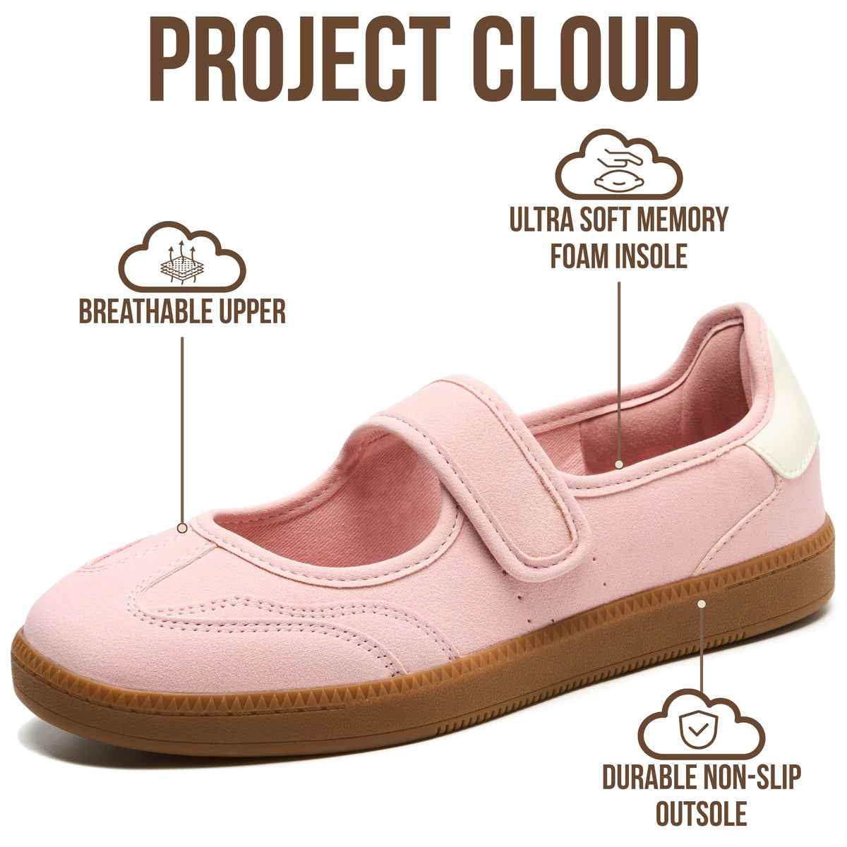 Project Cloud Women's | Fashionable Shoes for Women | Memory Foam | Lightweight | Non-Slip - Summer - Project Cloud - Sneakers -Shop Project Cloud premium footwear Now!