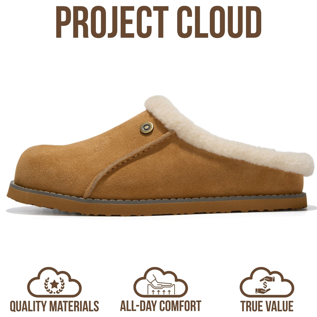 Project Cloud Women's | 100% Genuine Leather Clogs for Women | Memory Foam | Lightweight | Non-Slip - Tali