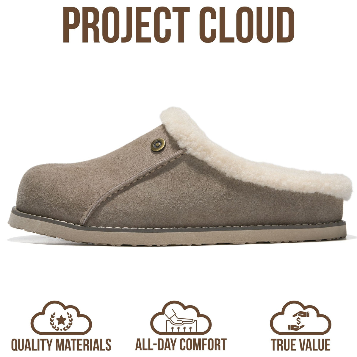Project Cloud Women's | 100% Genuine Leather Clogs for Women | Memory Foam | Lightweight | Non-Slip - Tali