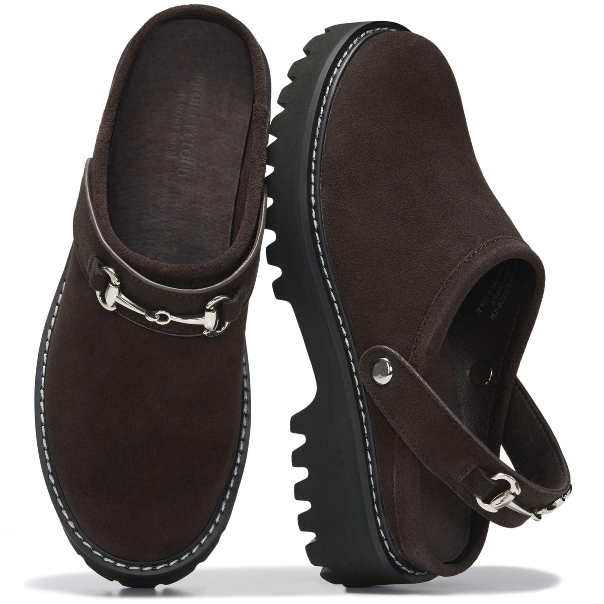 Project Cloud Women's | Genuine Leather Lug Sole Slingback Mules | Memory Foam Insole | Lightweight | Non-Slip - Tamara