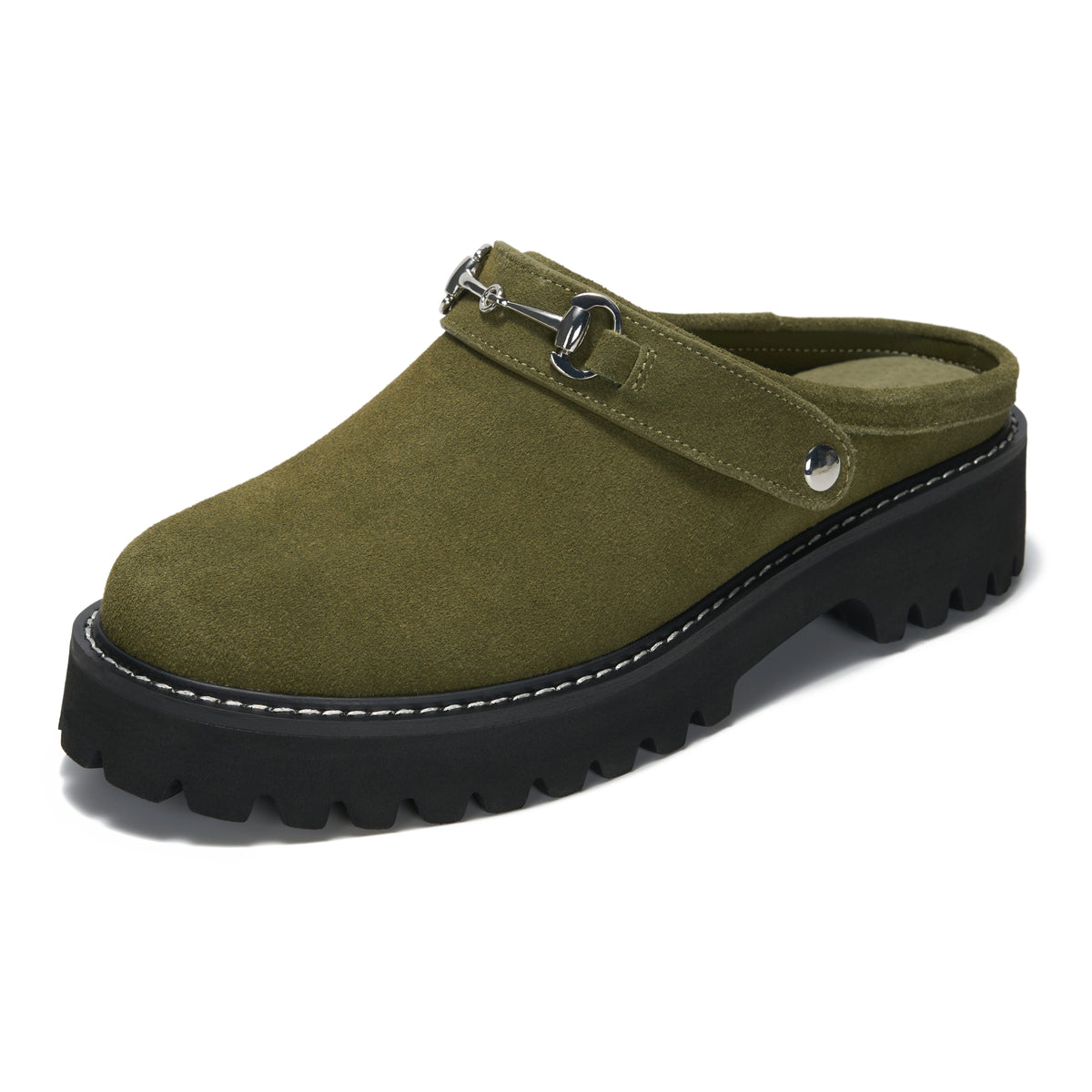 Project Cloud Women's | Genuine Leather Lug Sole Slingback Mules | Memory Foam Insole | Lightweight | Non-Slip - Tamara