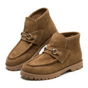 Project Cloud Women's | 100% Genuine Leather Horsebit Boots | Memory Foam Insole | Lightweight | Non-Slip - Tanya - Project Cloud - Boots -Shop Project Cloud premium footwear Now!
