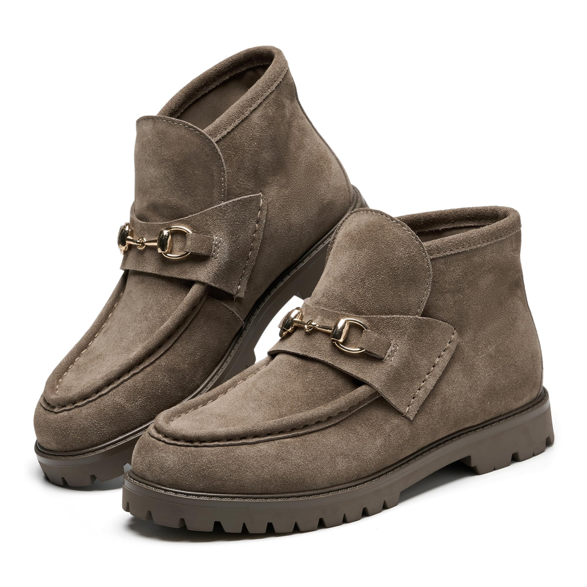 Project Cloud Women's | 100% Genuine Leather Horsebit Boots | Memory Foam Insole | Lightweight | Non-Slip - Tanya - Project Cloud - Boots -Shop Project Cloud premium footwear Now!