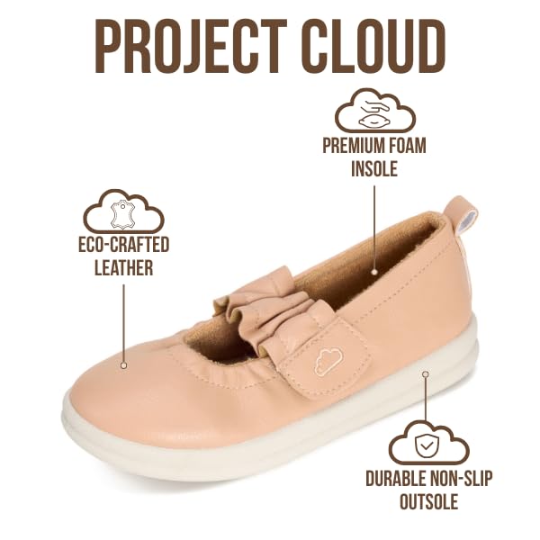 Project Cloud Toddlers & Kids  | Mary Jane Flat Shoes for Girls | Plush & Soft Foam Insole | Lightweight | Non-Slip - Taylor - Project Cloud - Sandals -Shop Project Cloud premium footwear Now!