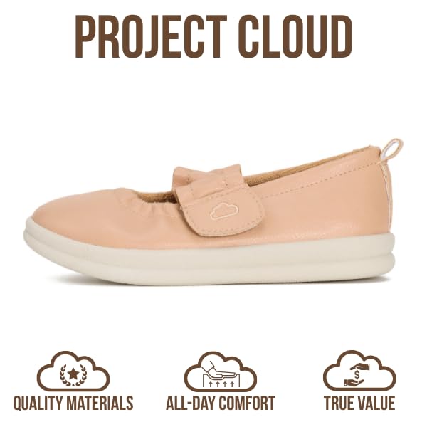 Project Cloud Toddlers & Kids  | Mary Jane Flat Shoes for Girls | Plush & Soft Foam Insole | Lightweight | Non-Slip - Taylor - Project Cloud - Sandals -Shop Project Cloud premium footwear Now!
