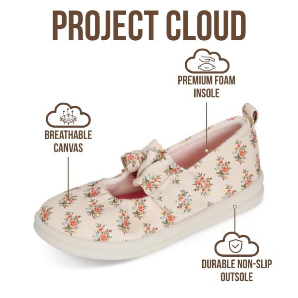 Project Cloud Toddlers & Kids  | Mary Jane Flat Shoes for Girls | Plush & Soft Foam Insole | Lightweight | Non-Slip - Taylor - Project Cloud - Sandals -Shop Project Cloud premium footwear Now!