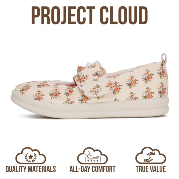 Project Cloud Toddlers & Kids  | Mary Jane Flat Shoes for Girls | Plush & Soft Foam Insole | Lightweight | Non-Slip - Taylor - Project Cloud - Sandals -Shop Project Cloud premium footwear Now!