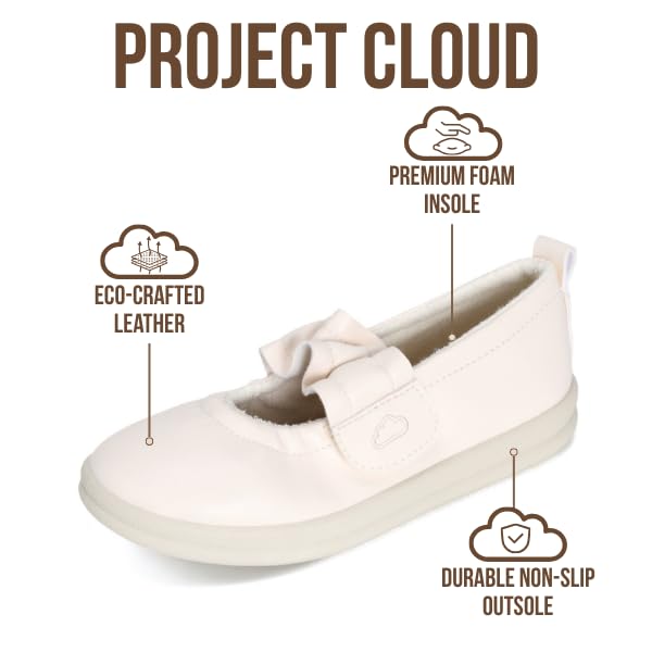 Project Cloud Toddlers & Kids  | Mary Jane Flat Shoes for Girls | Plush & Soft Foam Insole | Lightweight | Non-Slip - Taylor - Project Cloud - Sandals -Shop Project Cloud premium footwear Now!