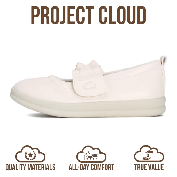Project Cloud Toddlers & Kids  | Mary Jane Flat Shoes for Girls | Plush & Soft Foam Insole | Lightweight | Non-Slip - Taylor - Project Cloud - Sandals -Shop Project Cloud premium footwear Now!