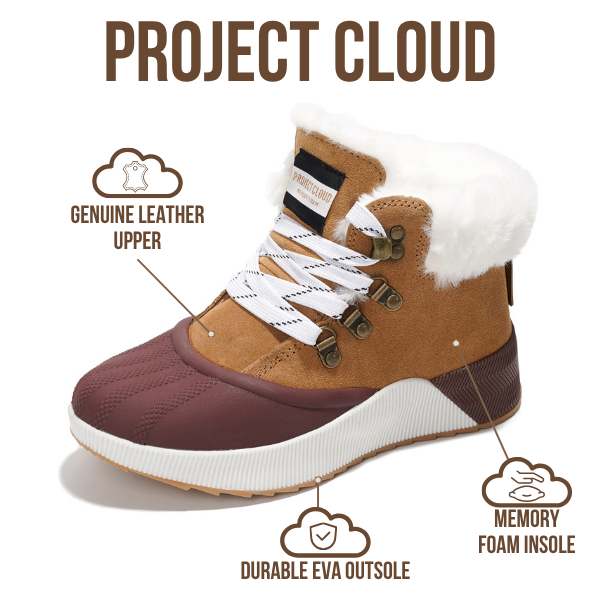 Project Cloud Women's | Waterproof Snow Boots | Memory Foam | Lightweight | Non-Slip - Terina