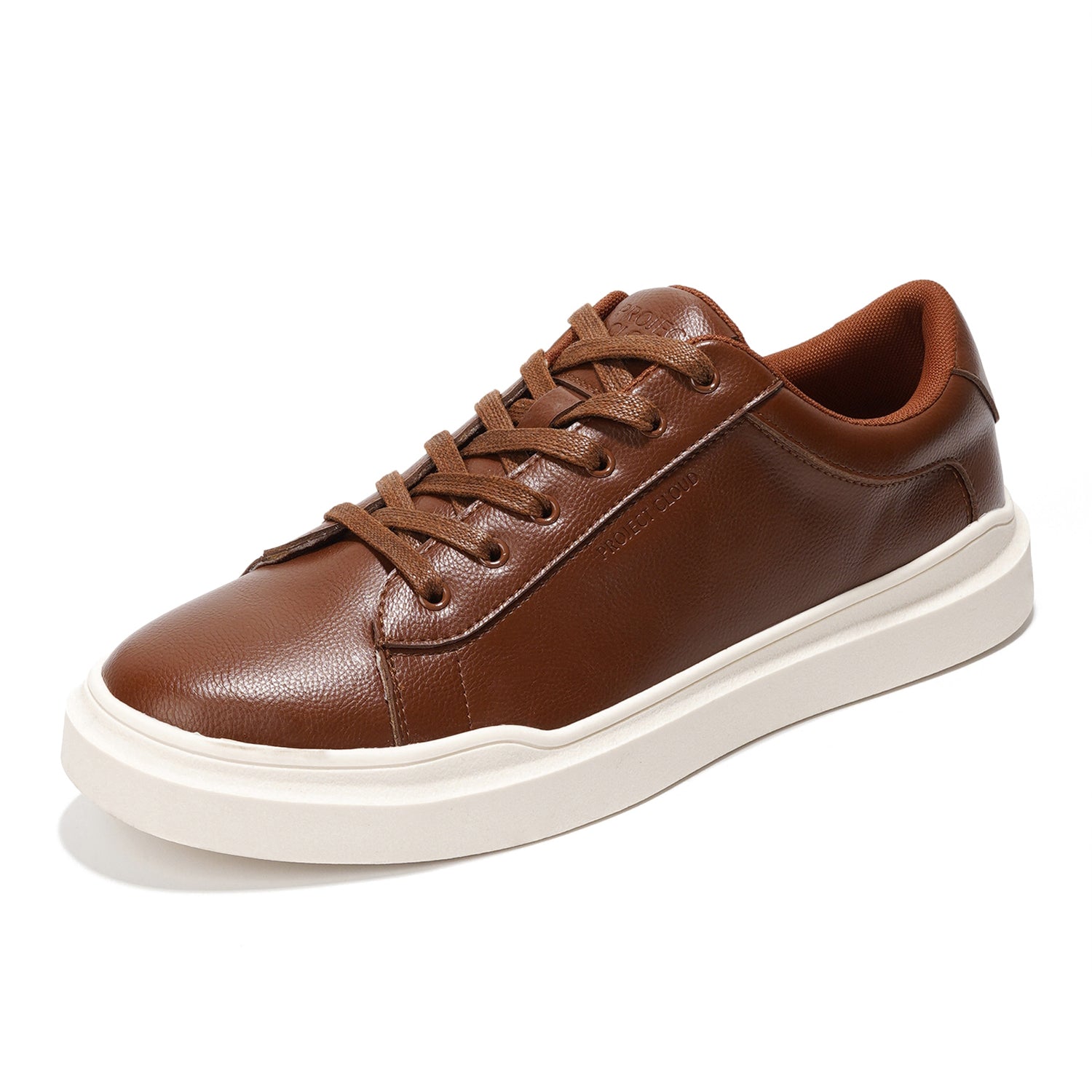 Project Cloud Tilton Brown Vegan Leather Sneakers for Men - Stylish and Comfortable