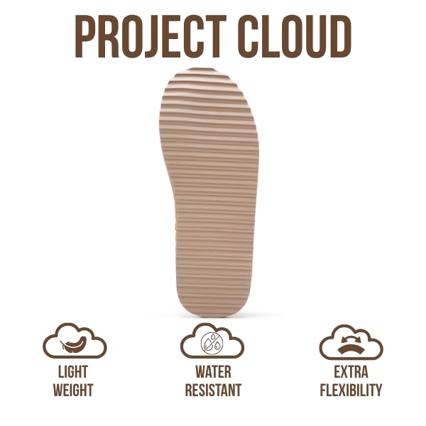 Project Cloud | "Timber" Genuine Leather Women's Slippers | Memory Foam | Lightweight | Non-Slip