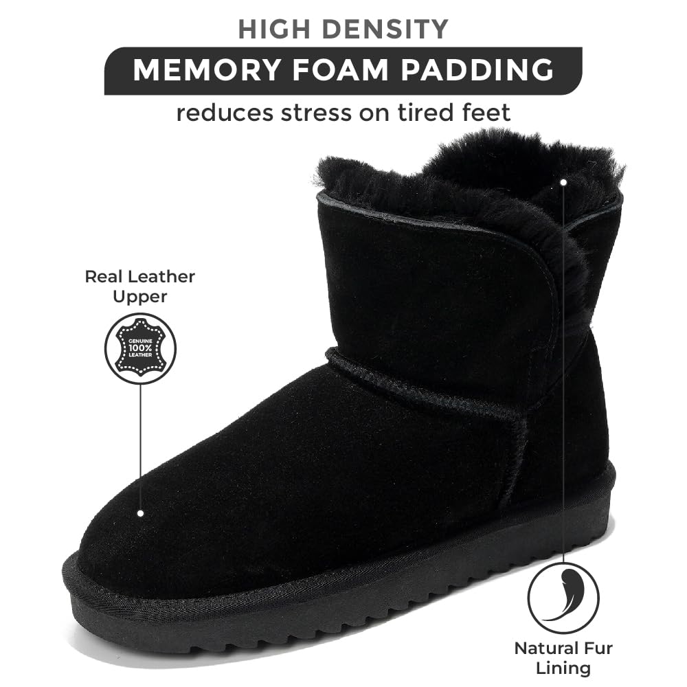 Project Cloud Women's | 100% Genuine Suede Boots | Memory Foam | Lightweight | Non-Slip - Timmy