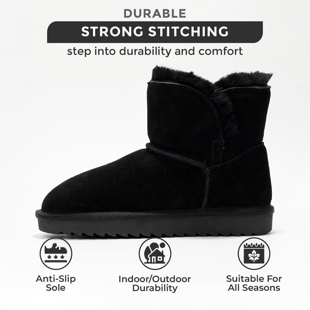 Project Cloud Women's | 100% Genuine Suede Boots | Memory Foam | Lightweight | Non-Slip - Timmy