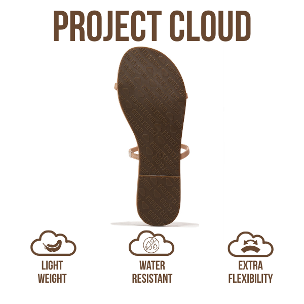 Project Cloud | "Transition" Flip Flops for Women | Vegan Leather | Memory Foam | Non-Slip
