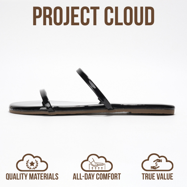 Project Cloud | "Transition" Flip Flops for Women | Vegan Leather | Memory Foam | Non-Slip