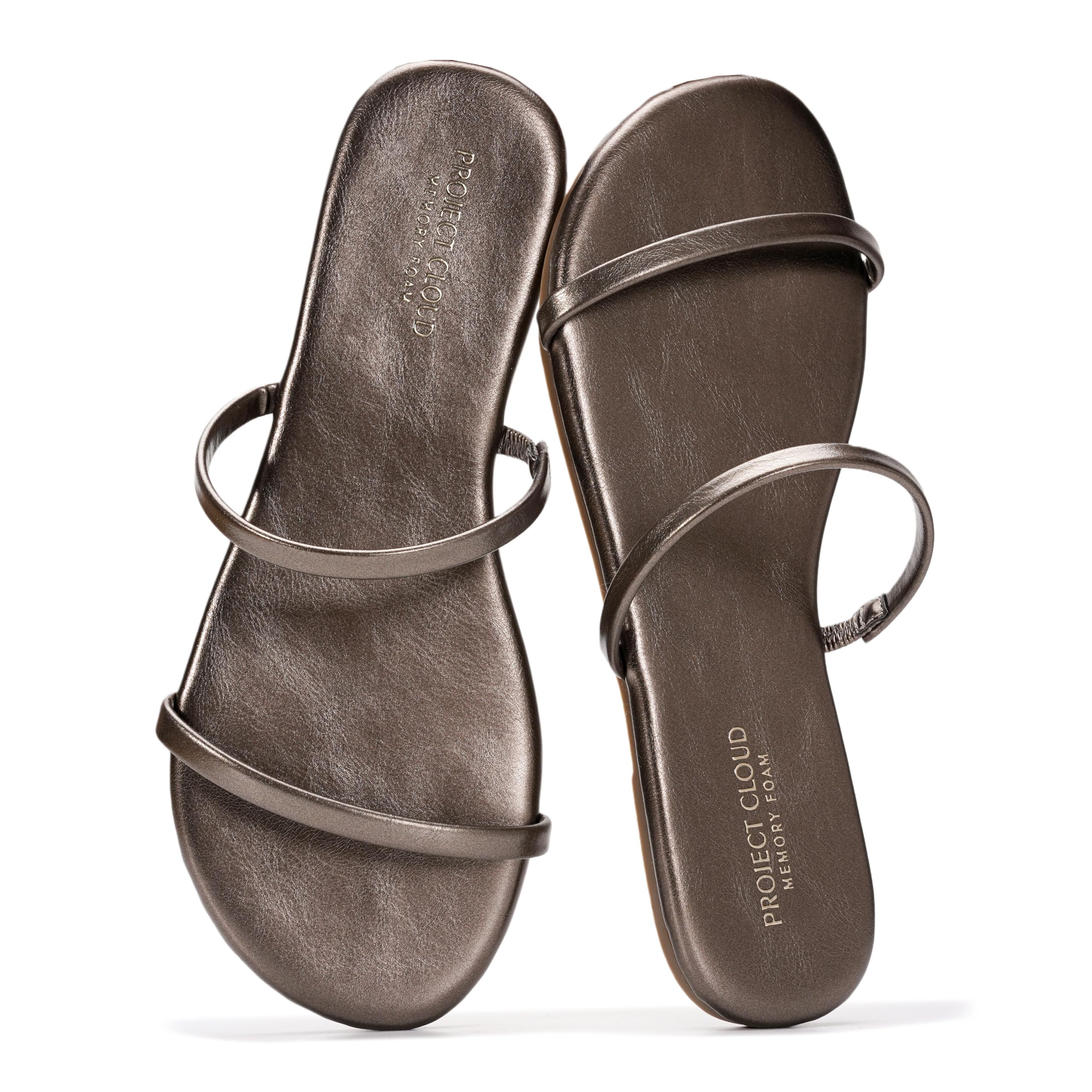 Project Cloud Women's | Flip Flops for Women | Vegan Leather | Memory Foam | Non-Slip - Transition