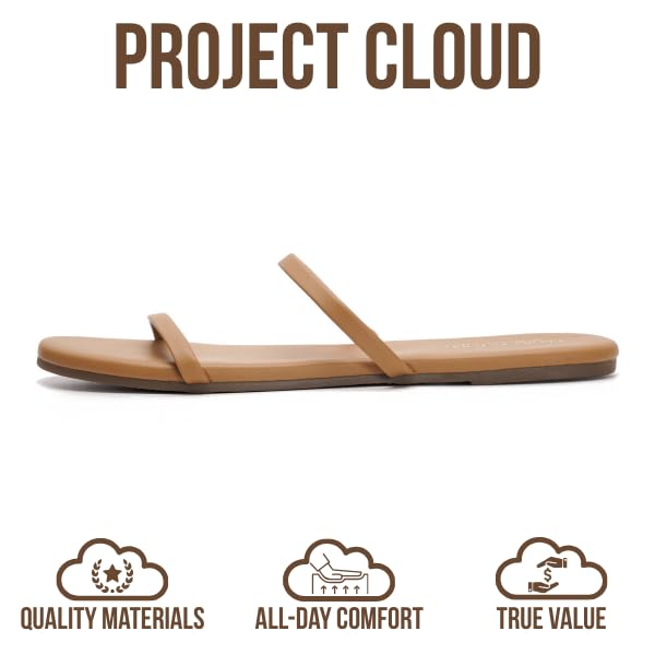 Project Cloud Women's | Flip Flops for Women | Vegan Leather | Memory Foam | Non-Slip - Transition
