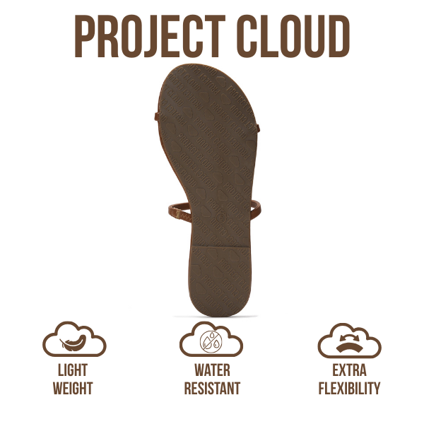 Project Cloud | "Transition" Flip Flops for Women | Vegan Leather | Memory Foam | Non-Slip