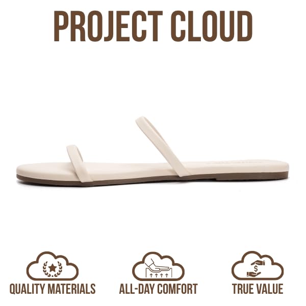 Project Cloud Women's | Flip Flops for Women | Eco-Leather | Memory Foam | Non-Slip - Transition - Project Cloud - Sandals -Shop Project Cloud premium footwear Now!