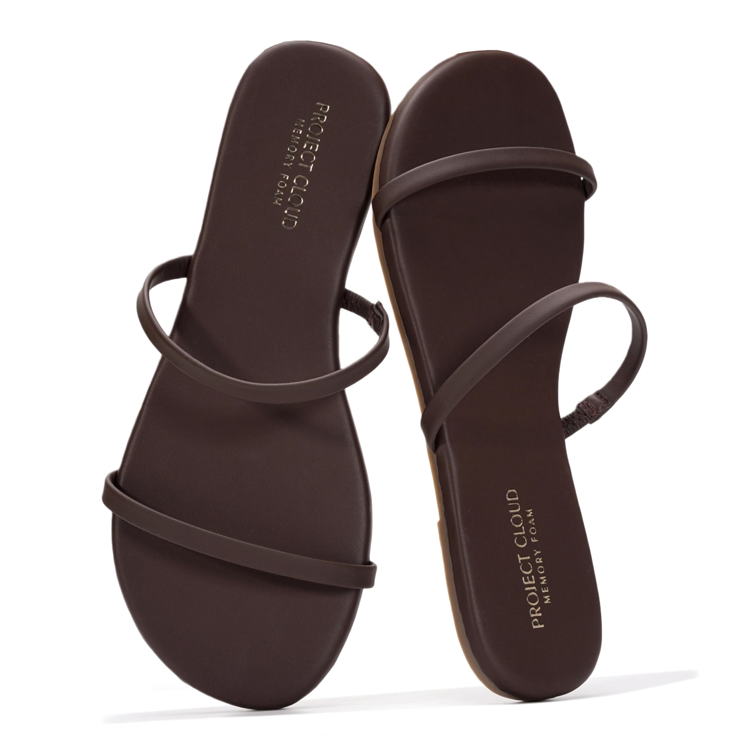 Project Cloud Women's | Flip Flops for Women | Vegan Leather | Memory Foam | Non-Slip - Transition