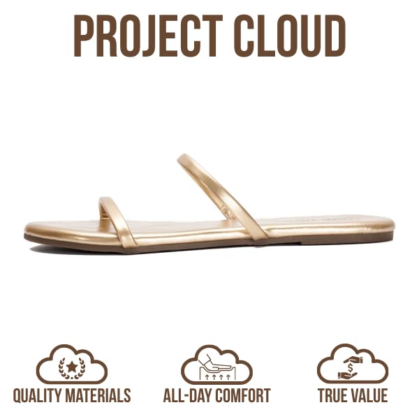 Project Cloud Women's | Flip Flops for Women | Eco-Leather | Memory Foam | Non-Slip - Transition - Project Cloud - Sandals -Shop Project Cloud premium footwear Now!