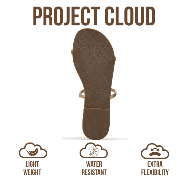 Project Cloud | "Transition" Flip Flops for Women | Vegan Leather | Memory Foam | Non-Slip