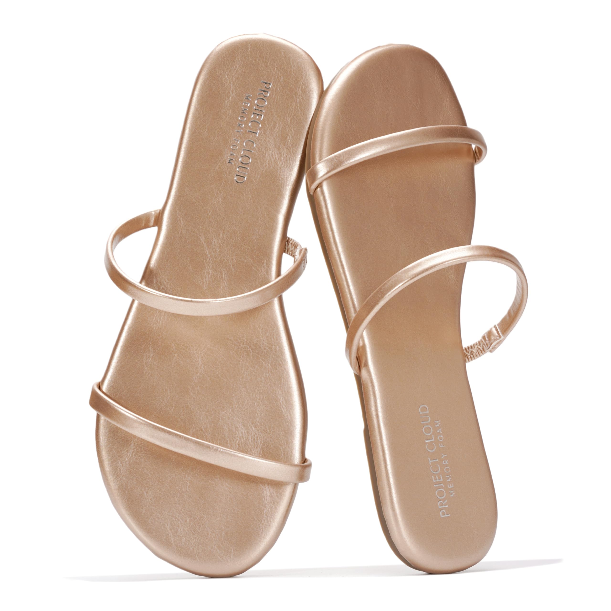 Project Cloud Women's | Flip Flops for Women | Vegan Leather | Memory Foam | Non-Slip - Transition