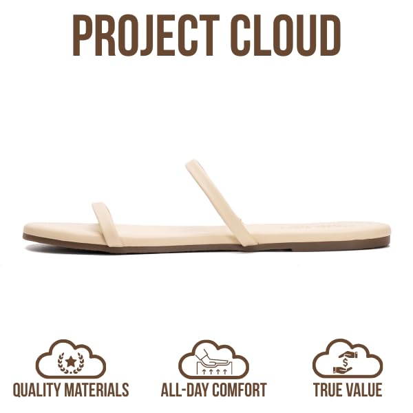 Project Cloud Women's | Flip Flops for Women | Eco-Leather | Memory Foam | Non-Slip - Transition - Project Cloud - Sandals -Shop Project Cloud premium footwear Now!