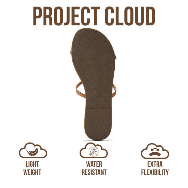 Project Cloud | "Transition" Flip Flops for Women | Vegan Leather | Memory Foam | Non-Slip