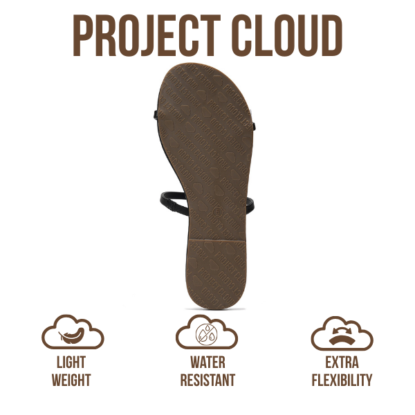 Project Cloud | "Transition" Flip Flops for Women | Vegan Leather | Memory Foam | Non-Slip