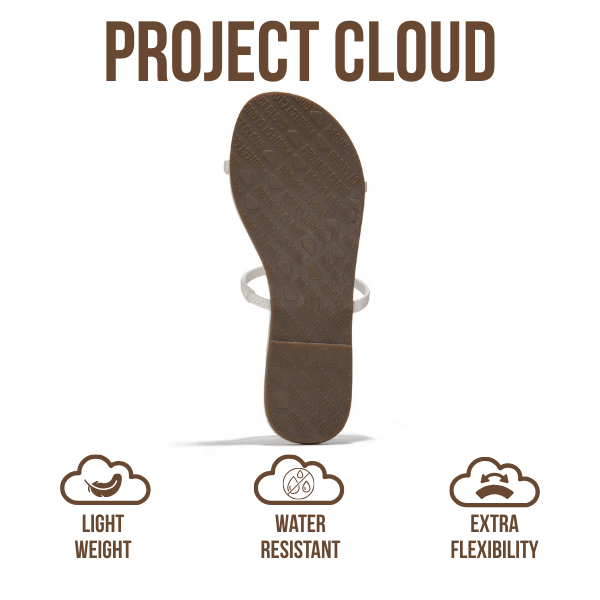Project Cloud | "Transition" Flip Flops for Women | Vegan Leather | Memory Foam | Non-Slip