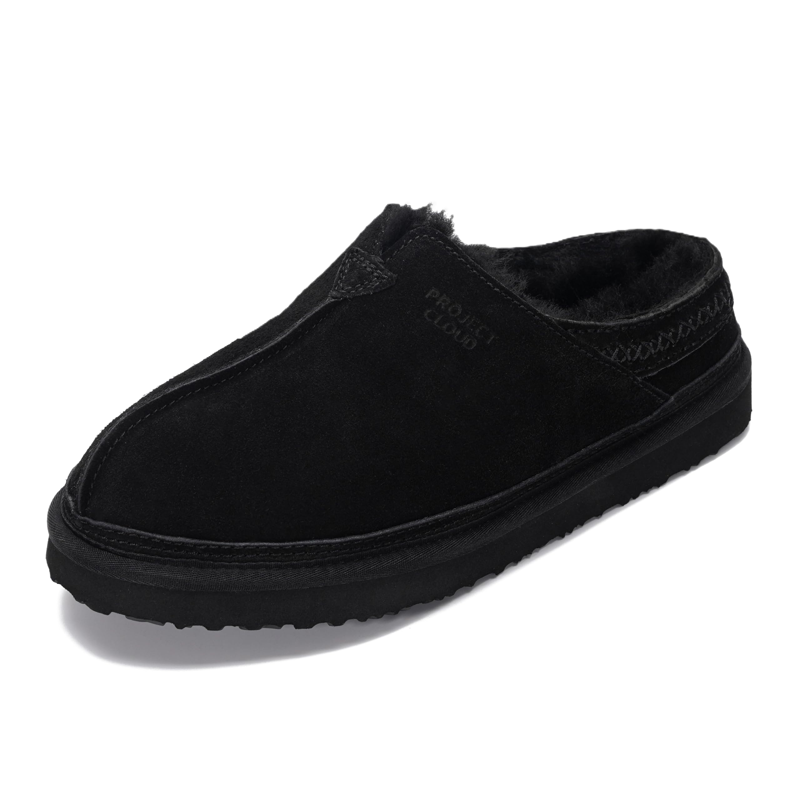 Project Cloud Men's |  Australian Shearling Lining Furry House Slippers | Memory Foam | Lightweight | Non-Slip - Unwind