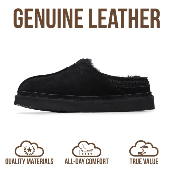 Project Cloud Men's |  Australian Shearling Lining Furry House Slippers | Memory Foam | Lightweight | Non-Slip - Unwind