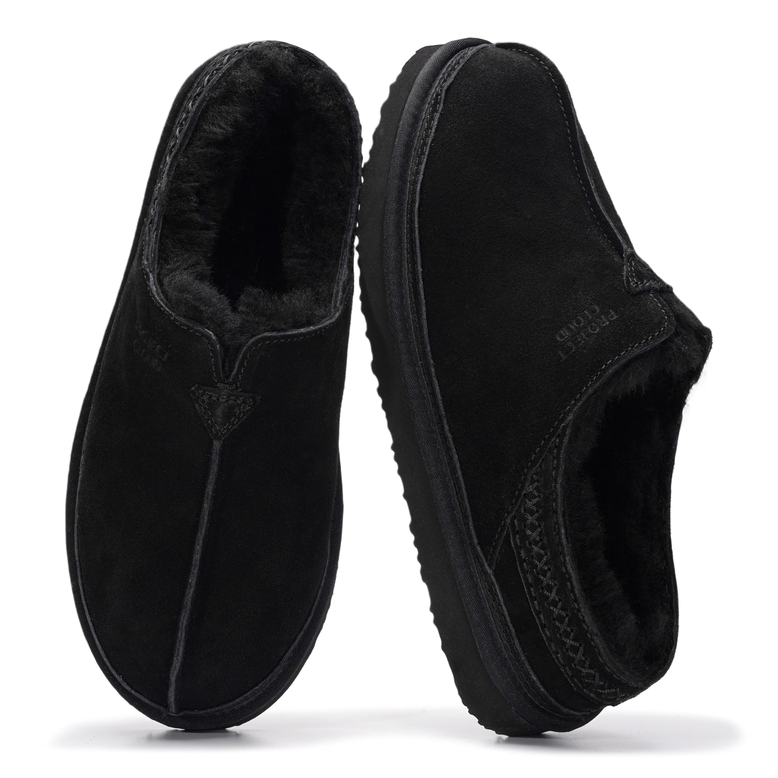 Project Cloud Men's |  Australian Shearling Lining Furry House Slippers | Memory Foam | Lightweight | Non-Slip - Unwind