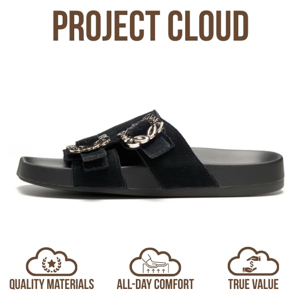 Project Cloud Women's | 100% Genuine Leather Sandals for Women | Plush & Soft Insole | Lightweight | Non-Slip - Velora - Project Cloud - Sandals -Shop Project Cloud premium footwear Now!