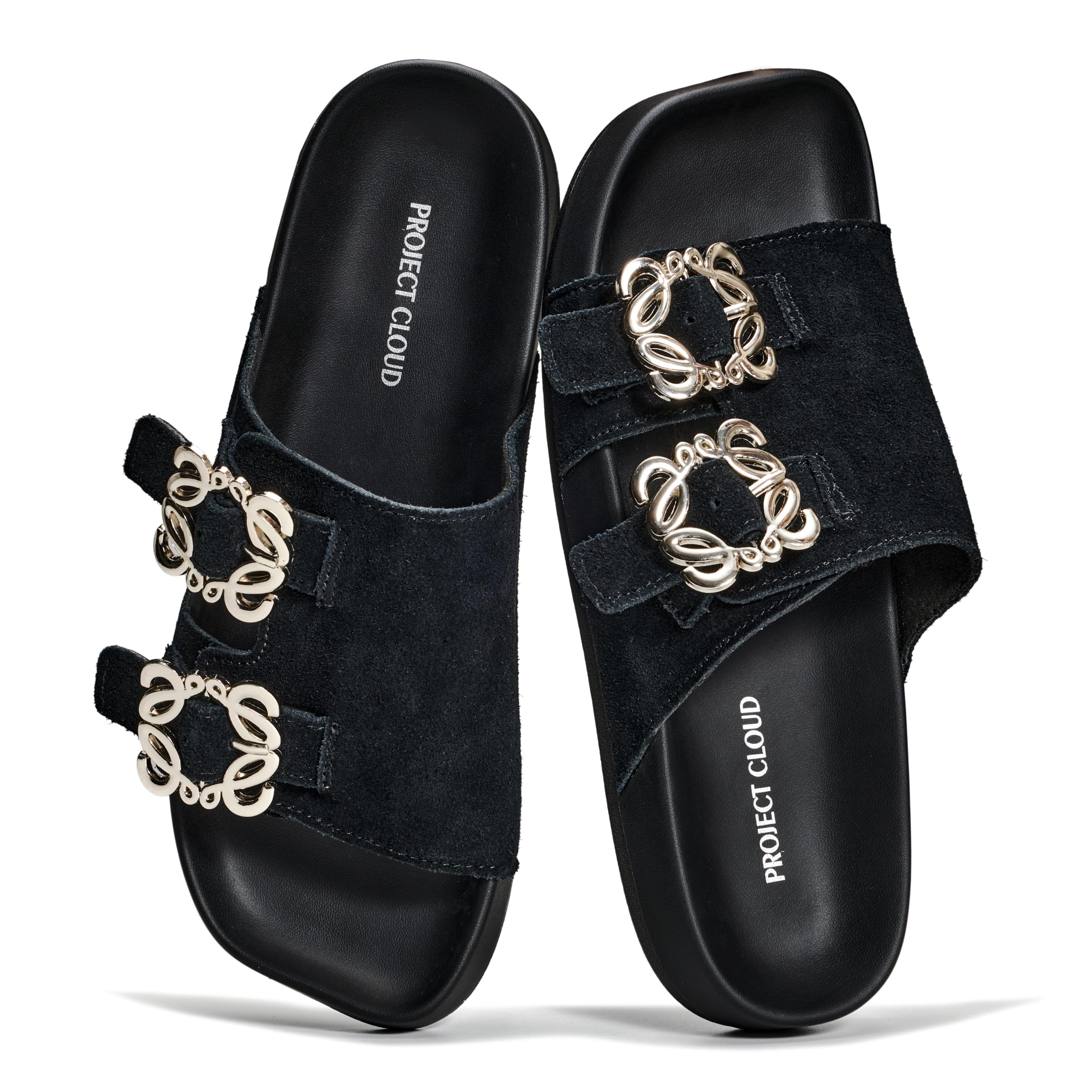 Project Cloud Women's | 100% Genuine Leather Sandals for Women | Plush & Soft Insole | Lightweight | Non-Slip - Velora - Project Cloud - Sandals -Shop Project Cloud premium footwear Now!