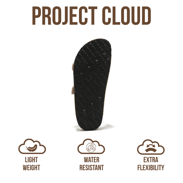 Project Cloud | "Venita" 100% Genuine Leather Womens Sandals | Memory Foam | Lightweight | Non-Slip