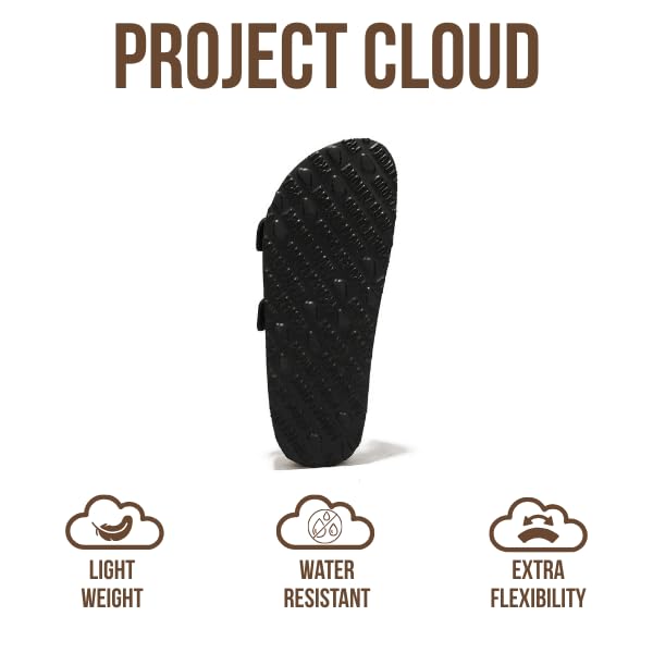 Project Cloud | "Venita" 100% Genuine Leather Womens Sandals | Memory Foam | Lightweight | Non-Slip