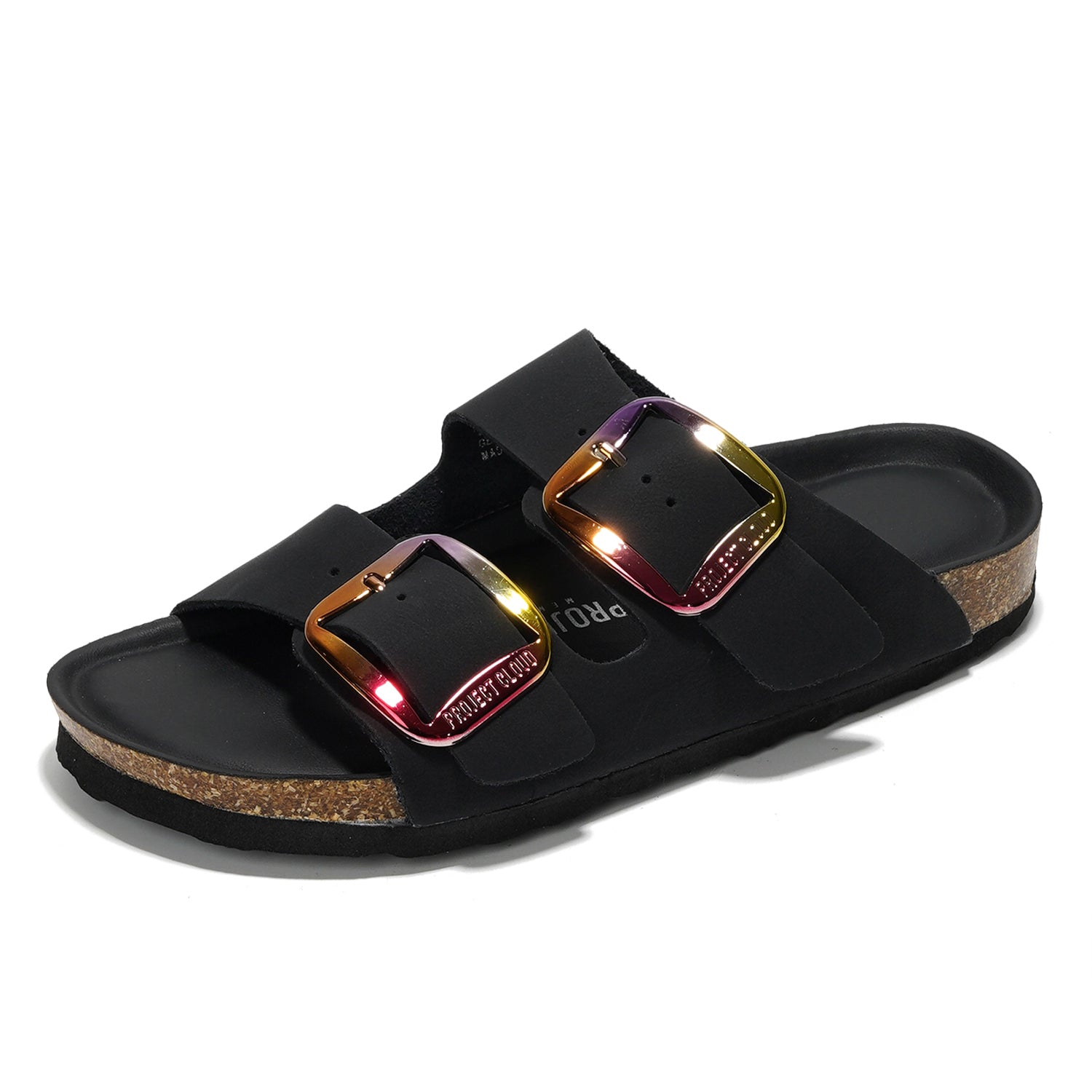 Project Cloud Women's | 100% Genuine Leather Women Flat Sandals | ProjectPlush | Lightweight | Non-Slip - Santorini