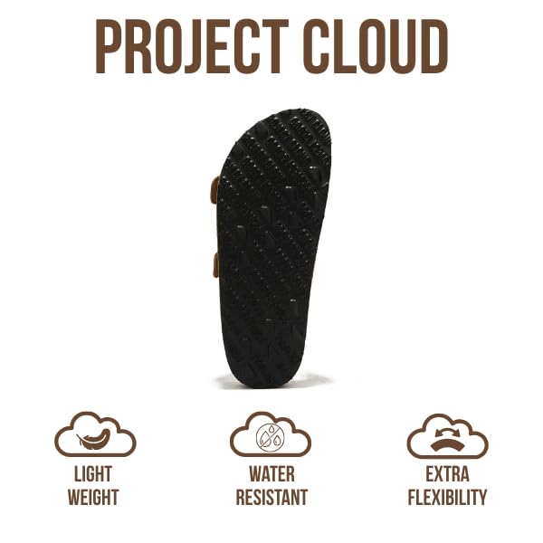 Project Cloud | "Venita" 100% Genuine Leather Womens Sandals | Memory Foam | Lightweight | Non-Slip
