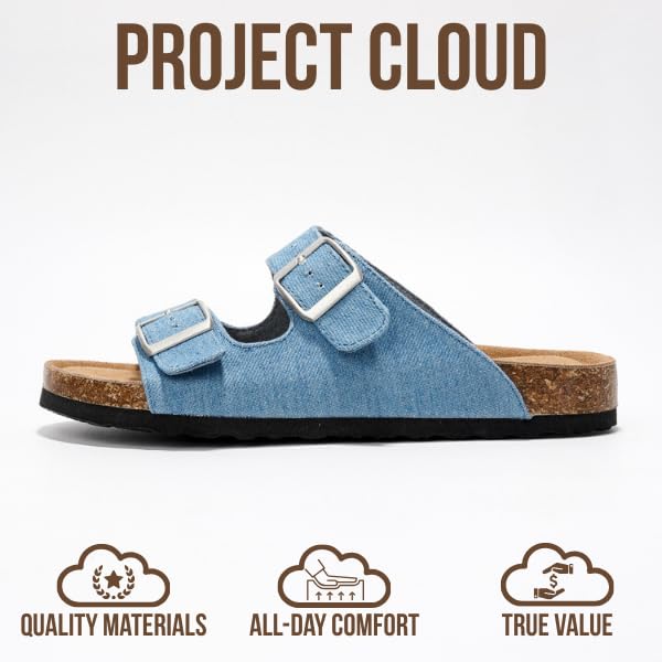 Project Cloud Women's | 100% Genuine Leather Womens Sandals | Memory Foam | Lightweight | Non-Slip - Venita