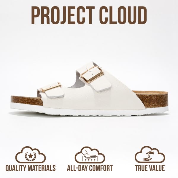 Project Cloud Women's | 100% Genuine Leather Womens Sandals | Memory Foam | Lightweight | Non-Slip - Venita
