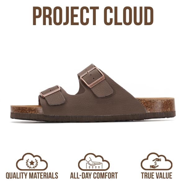 Sandalias Venita de Project Cloud: cómodas y ajustables de cuero para mujer 