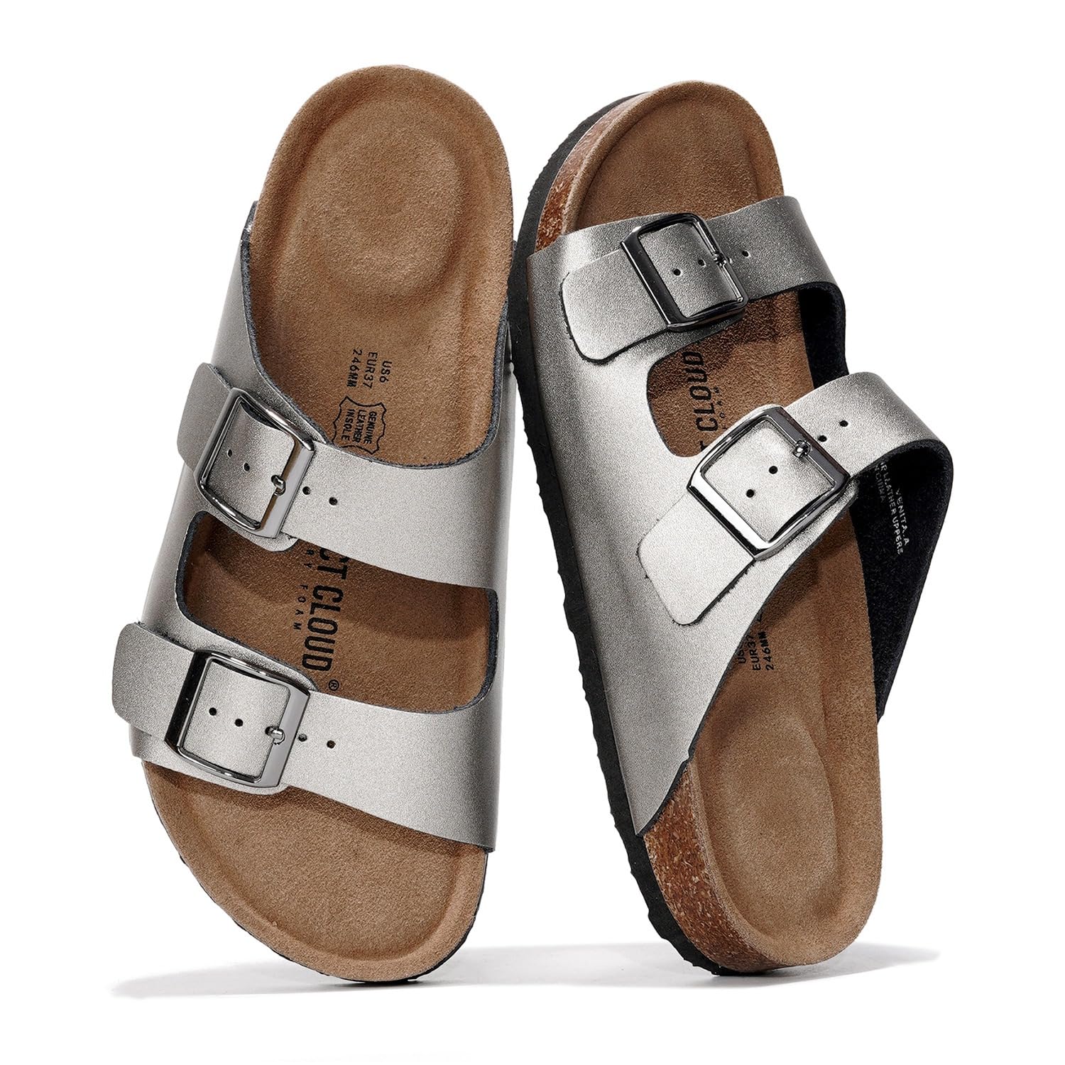 Project Cloud Women's | 100% Genuine Leather Womens Sandals | Memory Foam | Lightweight | Non-Slip - Venita