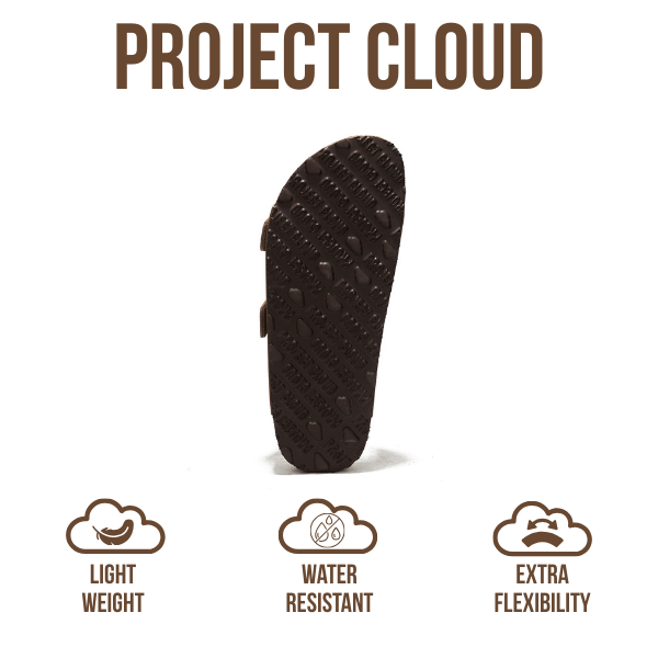 Project Cloud | "Venita" 100% Genuine Leather Womens Sandals | Memory Foam | Lightweight | Non-Slip