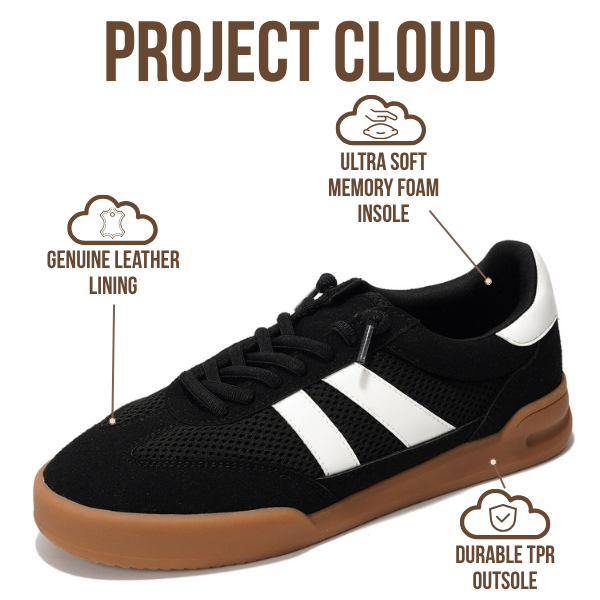 Project Cloud | "Verdict" Casual Sneakers for Women | Memory Foam Insole | Lightweight | Non-Slip